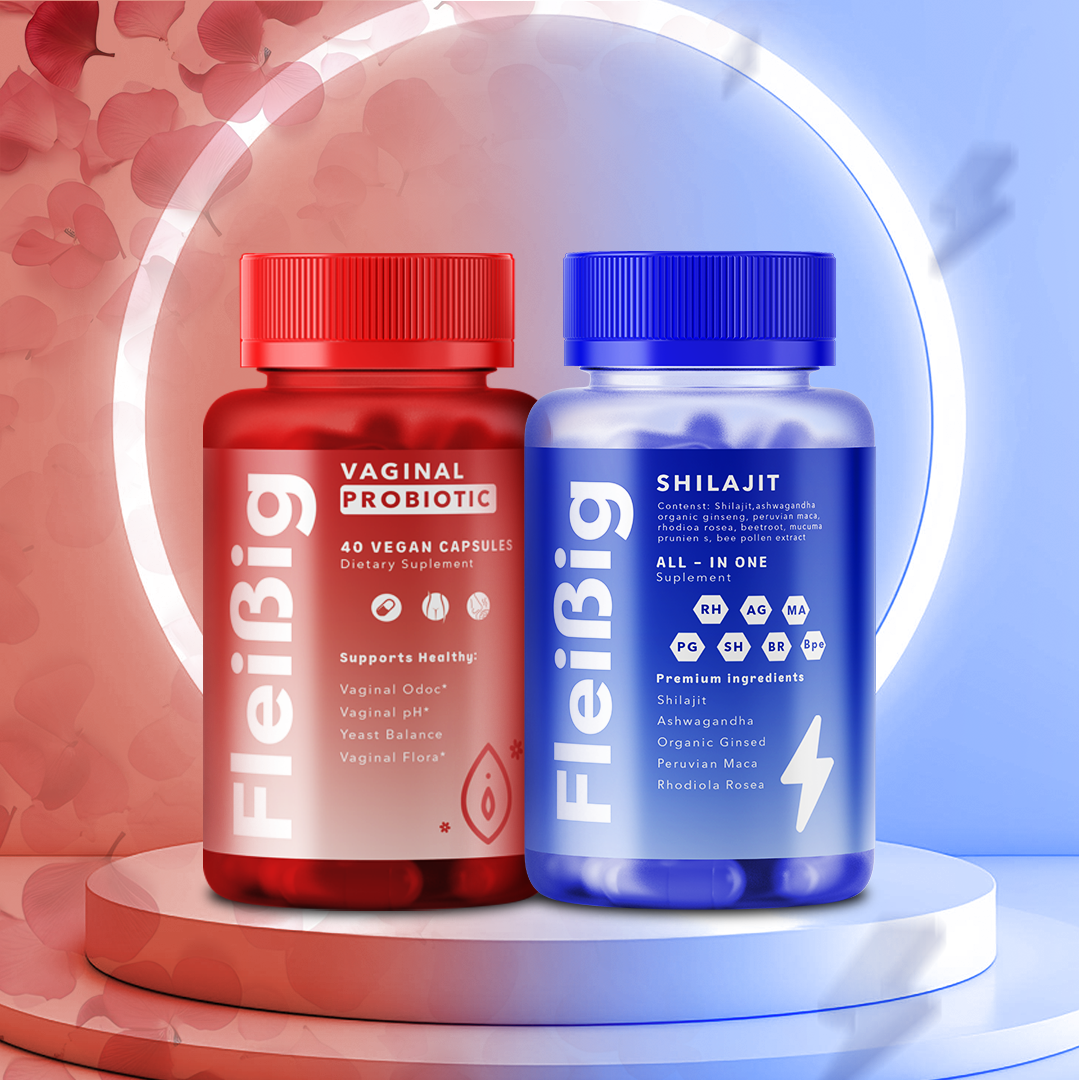 Shilajit, Ashwaghanda 7 en 1 + Vaginal Probiotic