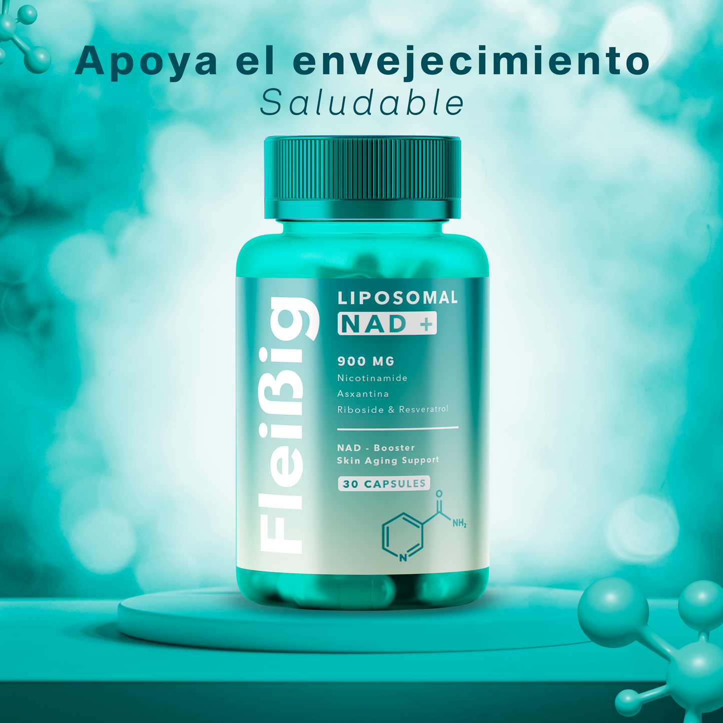 NAD+ Resveratrol y Melena de León