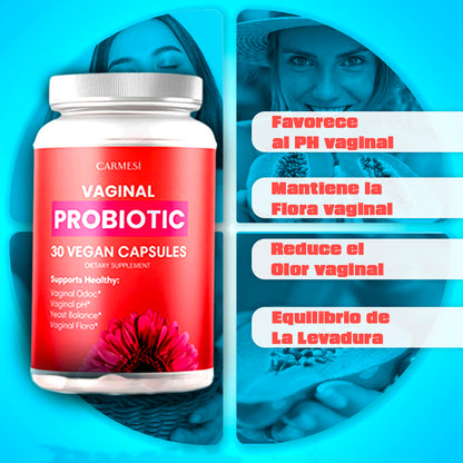 Vaginal Carmesí™ - Cápsulas de Probiótico Vaginal