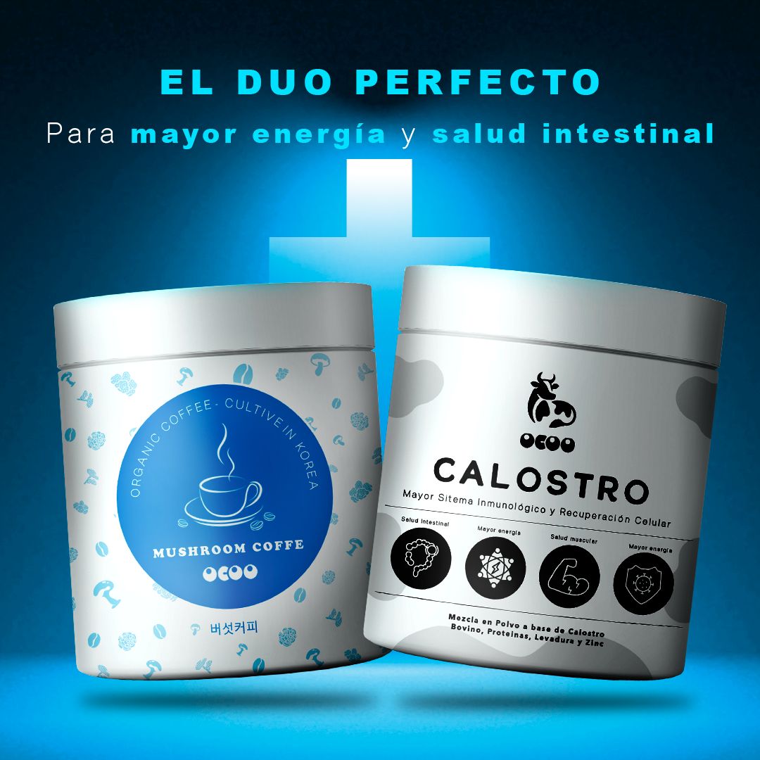 Ocoo Mushroom Coffe + Calostro Bovino HMB Prebióticos